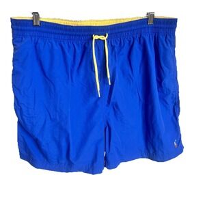 Vtg Polo Ralph Lauren Men's XXL Lined Swim Trunks Mesh Shorts Preppy